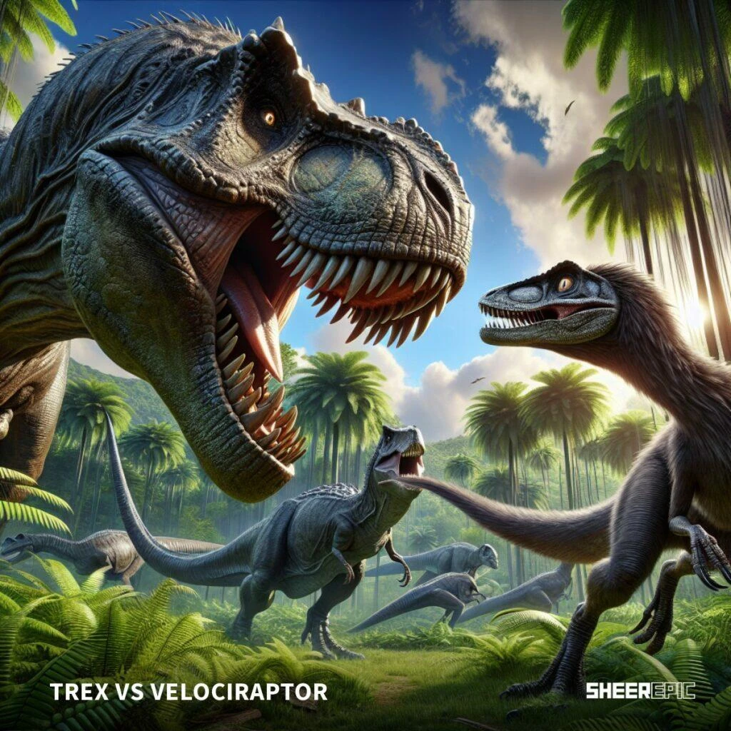 Jurassic world vs velociraptor screenshot.