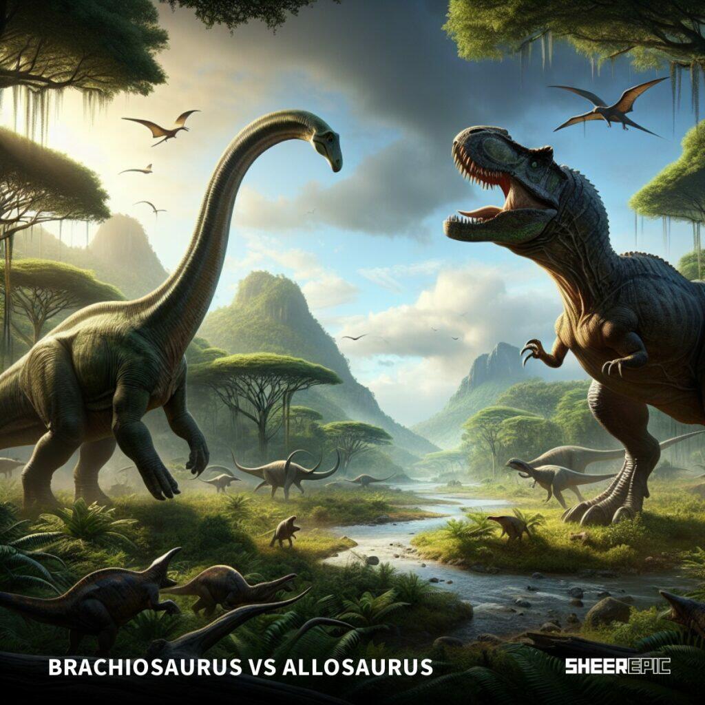 Brachiosaurus vs allosaurus.