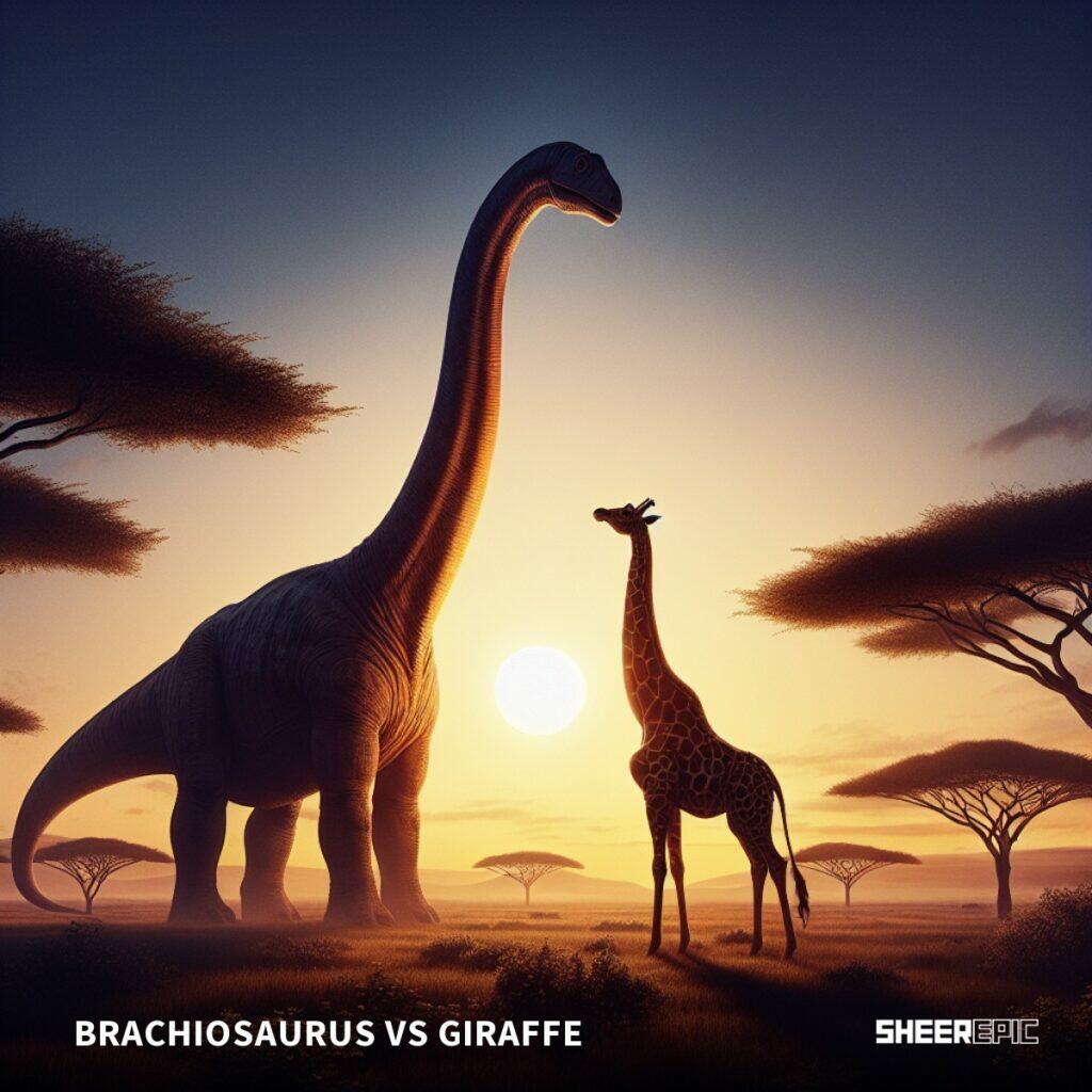 Brachiosaurus vs giraffe.