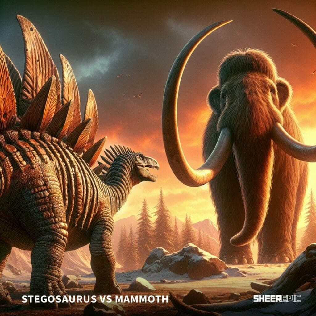 Stegosaurus vs mammoth - screenshot.