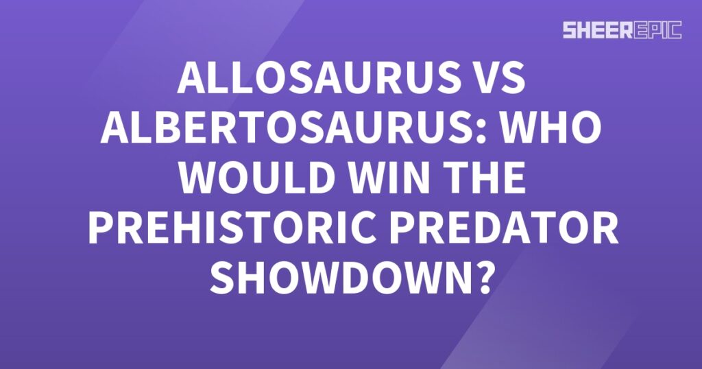 Allosaurus vs albertosaurus who would win the prehistoric predator showdown? In this epic battle of the two mighty dinosaurs, the Allosaurus and Albertosaurus face off to determine the