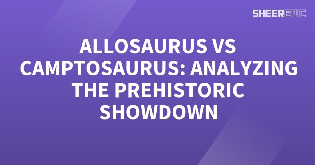 Allosaurus and Camposaurus engage in a thrilling prehistoric showdown.