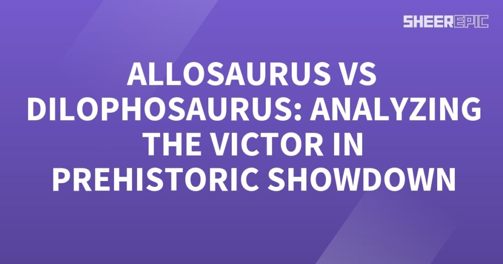 Allosaurus and Dilophosaurus engage in a prehistoric showdown.