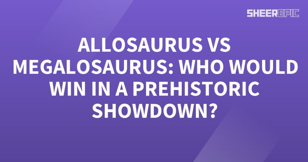 In a thrilling prehistoric showdown, the Allosaurus and Megalosaurus face off to determine the ultimate apex predator!