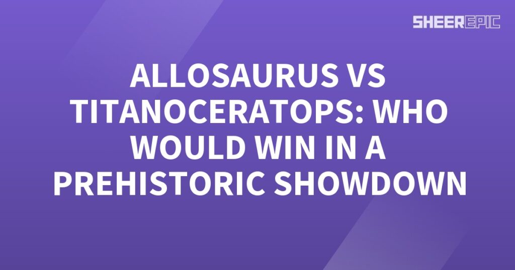 In this enthralling prehistoric showdown, the mighty Allosaurus takes on a formidable opponent - the titanosaurs.