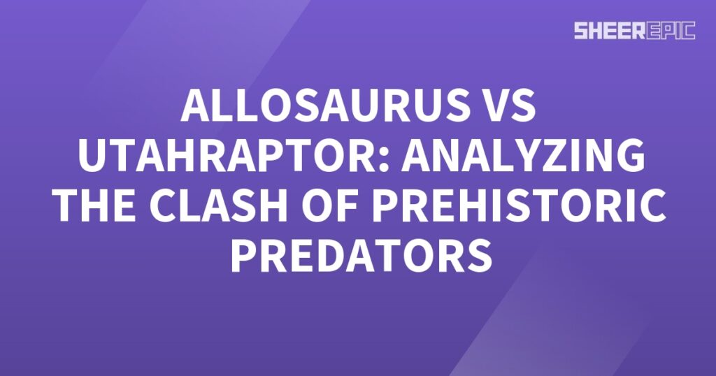 An analysis of the clash between Allosaurus and Utahraptor, two prehistoric predators.