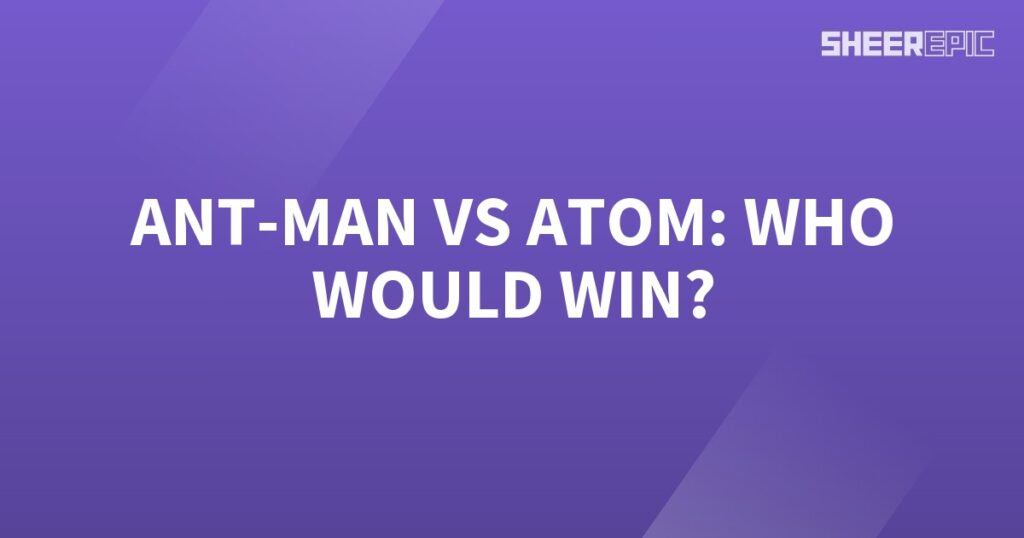 Ant-Man, the incredible superhero capable of shrinking in size while gaining tremendous strength, faces off against Atom in an epic battle. Both possessing unique abilities and advanced technology, Ant-Man and Atom engage in a