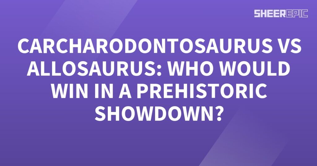 In a prehistoric showdown, the Caradontosaurus battles the Allosaurus to determine who would emerge as the ultimate predator.