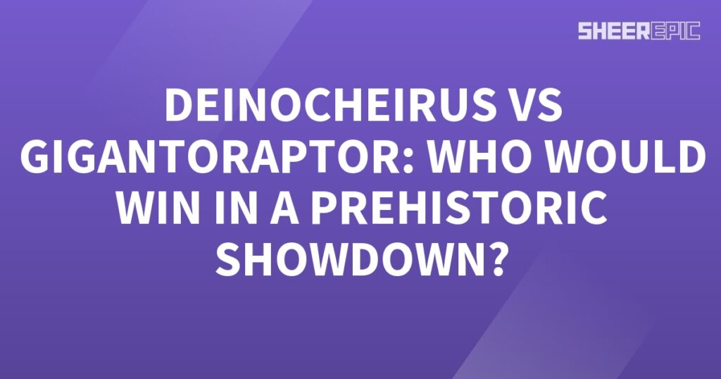 In this epic prehistoric showdown, the Denominator clashes with the Gigantoraptor to determine who will emerge victorious.