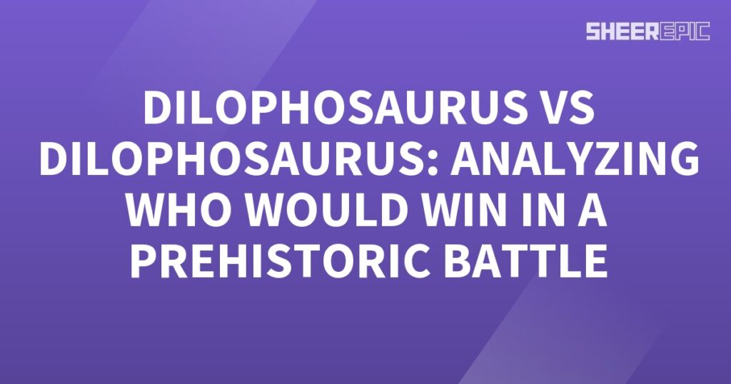 Analyzing the prehistoric battle between two Dilophosaurus.