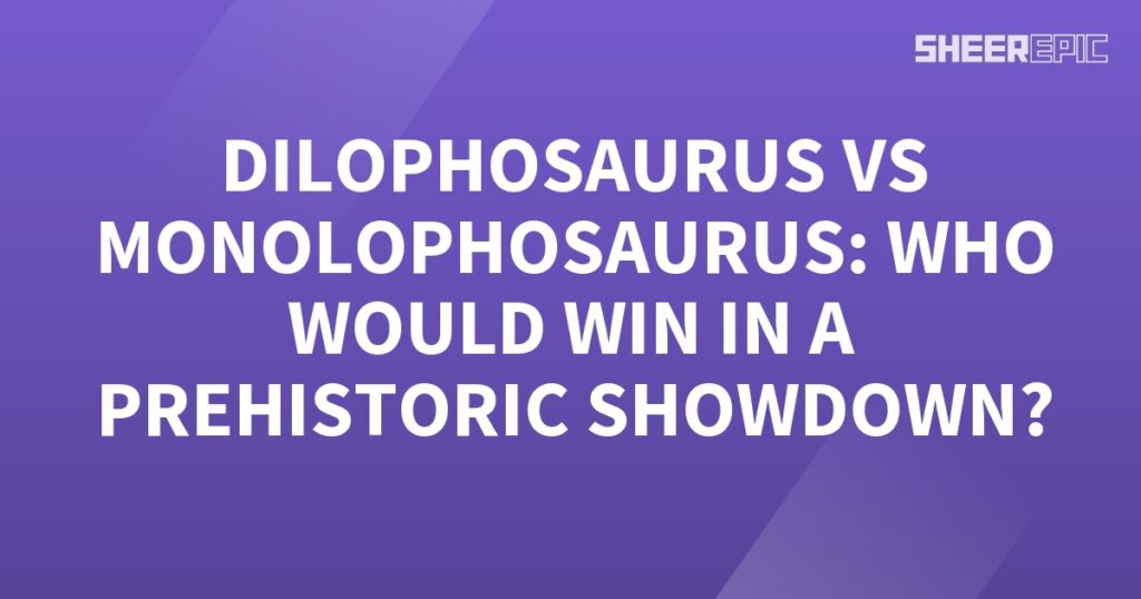 In this thrilling prehistoric showdown, it's a battle between the fierce Dilophosaurus and its challenger, the Monolophosaurus. Who will emerge victorious in this epic clash?