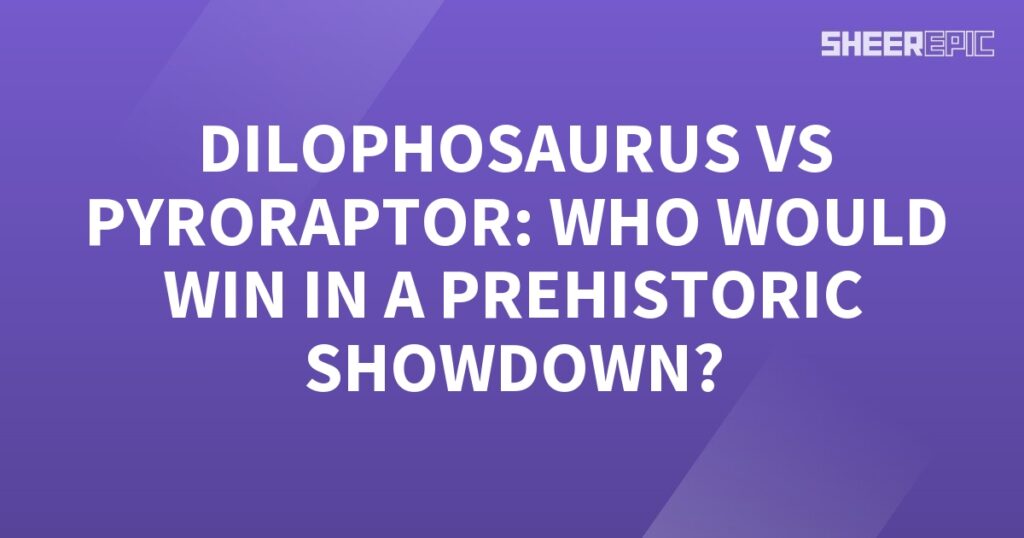 The Prehistoric Duel: Dilophosaurus vs Python