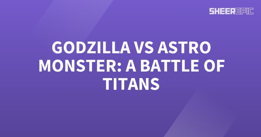 Gorilla vs astro monster in a titanic battle.