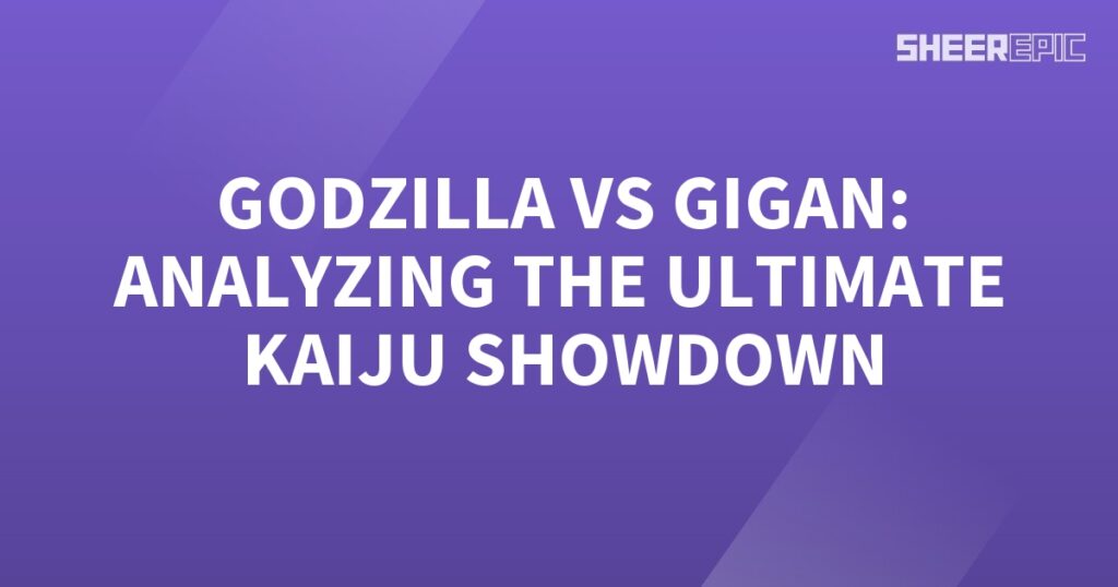 Godzilla and Gigan square off in the ultimate kaiju showdown.