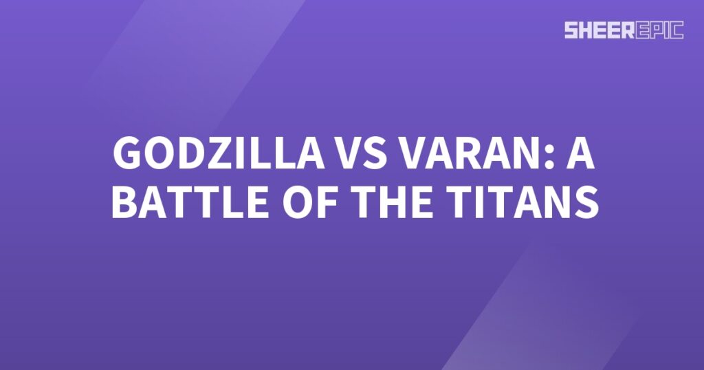 Godzilla and Varan engage in an epic battle, showcasing the clash of these titanic forces.