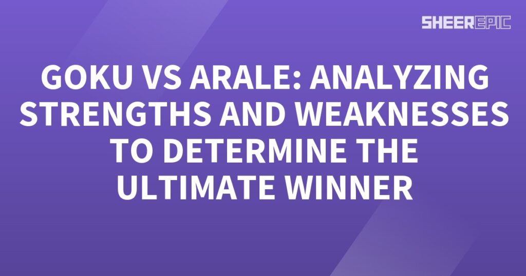 Goku faces off against Arale, strategically analyzing their strengths and weaknesses to determine the ultimate winner.