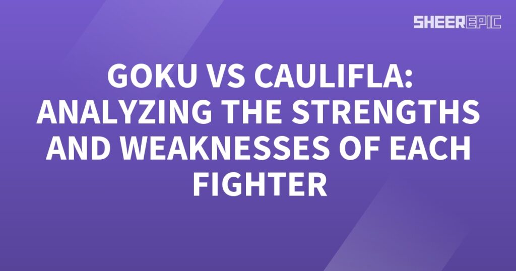 Goku and Caulifla engage in a thorough analysis of each other's strengths and weaknesses as they face off in a epic battle.