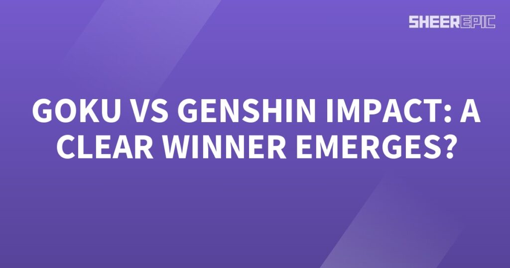 In the epic battle between Goku and Genshin Impact, a definitive winner is crowned!