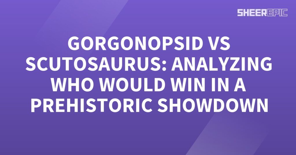 A Prehistoric Showdown featuring a purple background and white text.