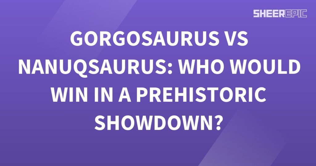 A Prehistoric Showdown featuring a purple background with white text.