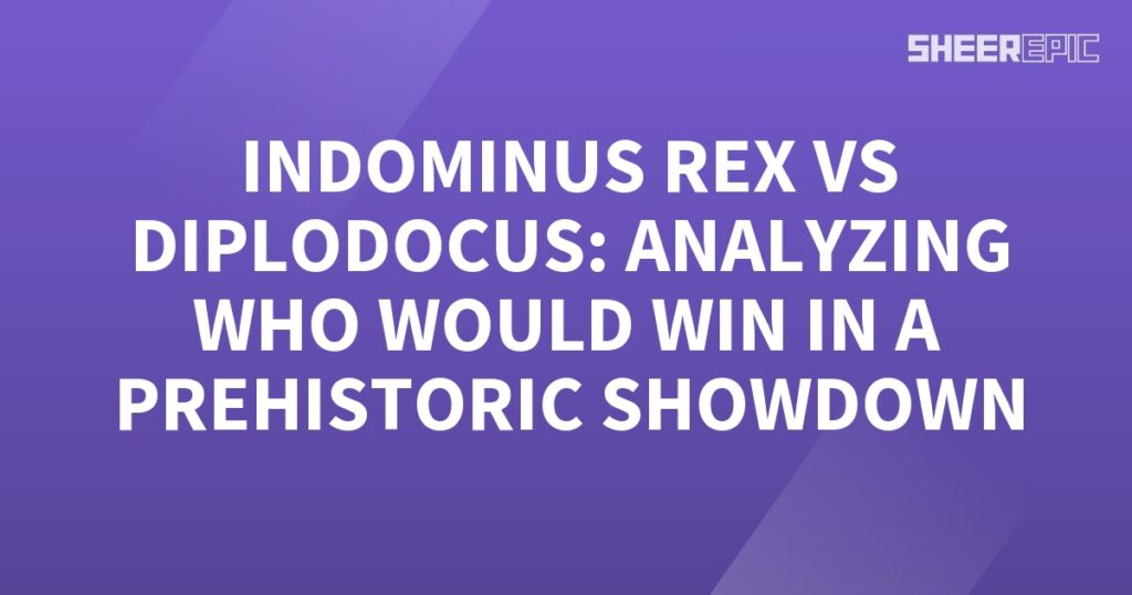 Analyzing the prehistoric battle between Indominus Rex and Diplodocus.