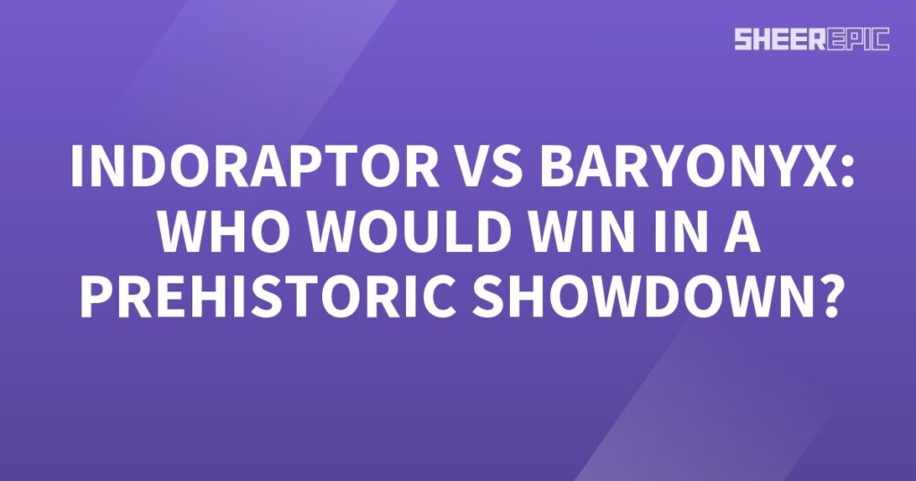 The intense prehistoric showdown between Indoraptor and Baryonyx!