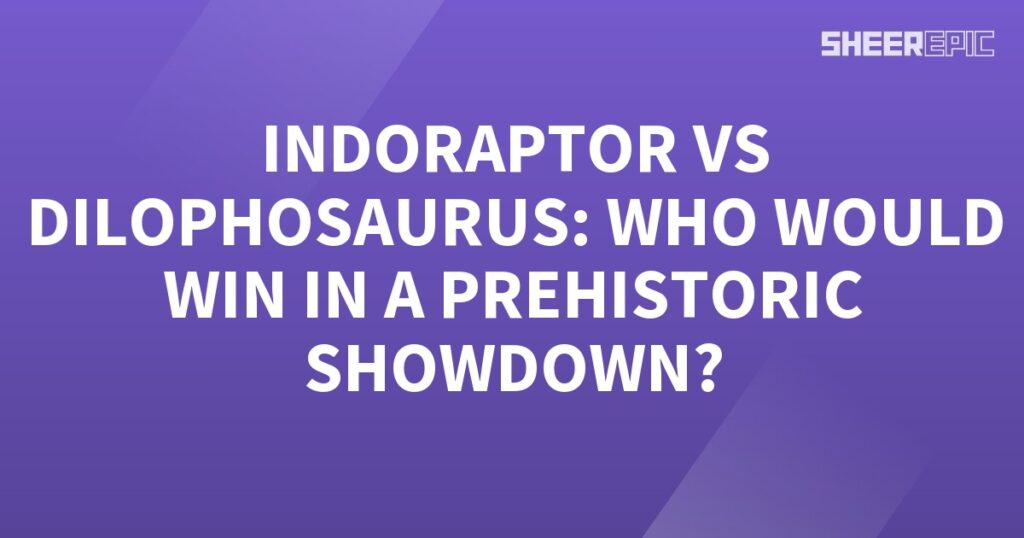 Indoraptor takes on the Dilophosaurus in an epic prehistoric showdown.