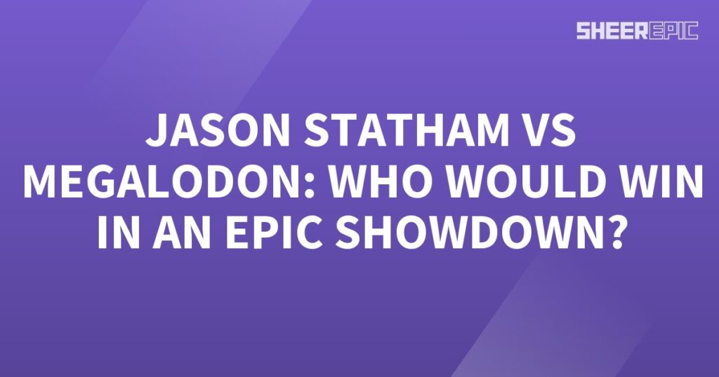 Jason Statham takes on Megalodon in an epic showdown.