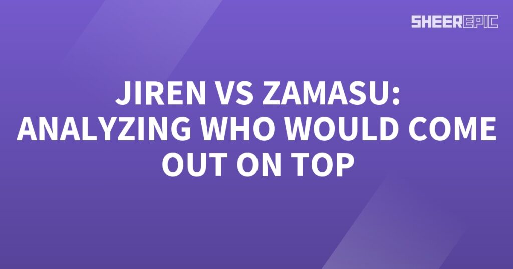 Jerry and Zamasu, two powerful beings, engage in a gripping battle. As the clash ensues, their abilities are thoroughly scrutinized, with experts meticulously analyzing their every move to determine who would