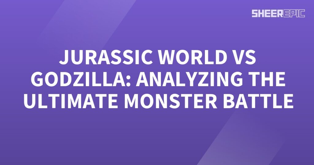 The epic monster battle between Jurassic World and Godzilla, analyzing the ultimate clash of titans.