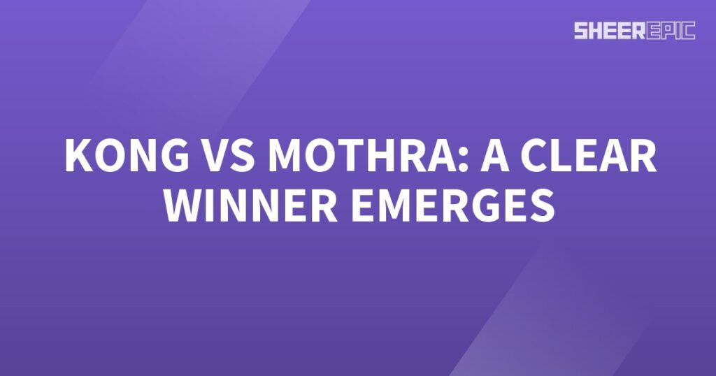 The epic battle between Kong and Mothra is finally settled as a clear winner emerges.