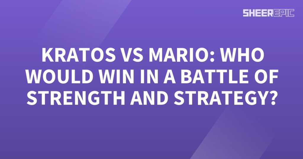 Who would win in a battle between Kratos and Mario?