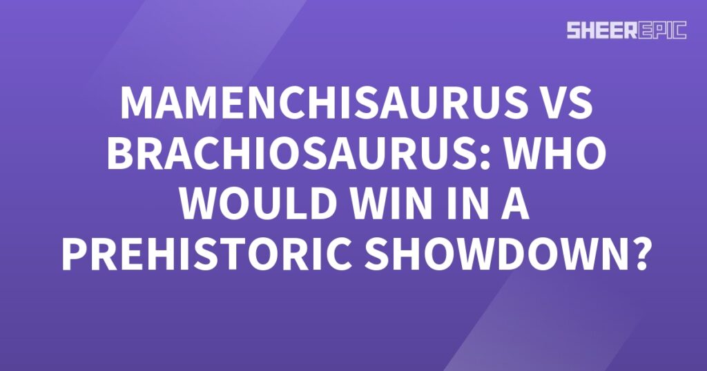 Mammoths vs Brachiosaurus in an epic Prehistoric Showdown.