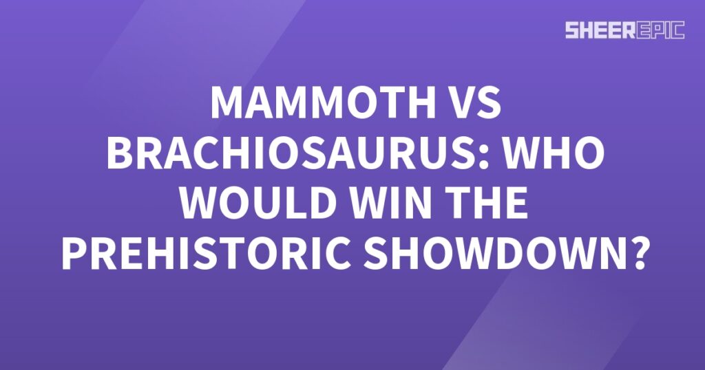 The prehistoric showdown between the Mammoth and Brachiosaurus leaves everyone wondering who emerged victorious.