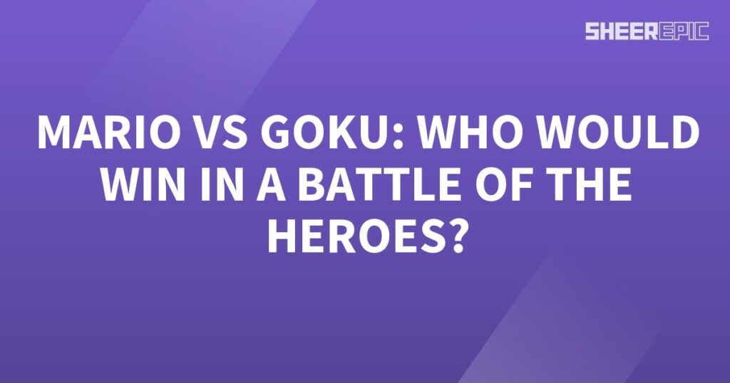 Who would win in a battle between Mario and Goku?