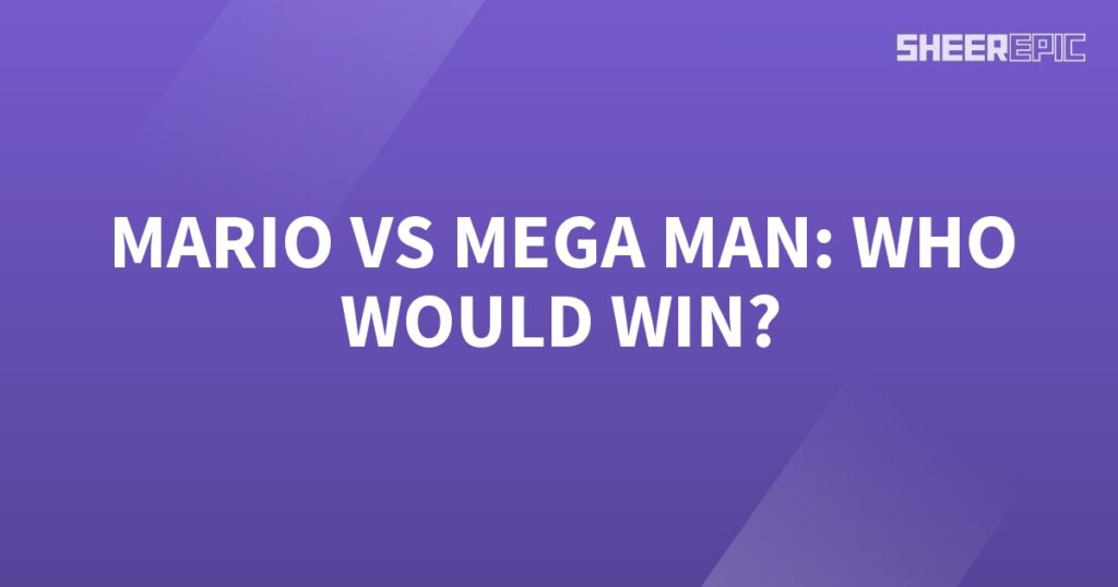 Who would win in a showdown between Mario and Mega Man?