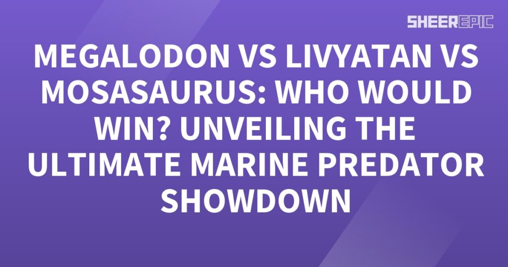 Megalodon vs Mosasaurus - the ultimate marine predator showdown.