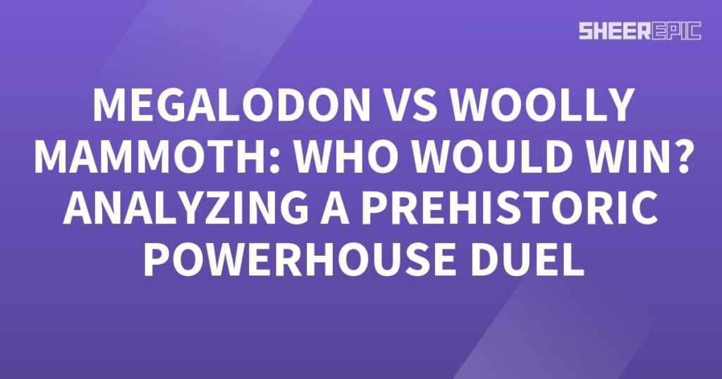 Megalon vs woolly mammoth, who would win in a prehistoric analytical duel?