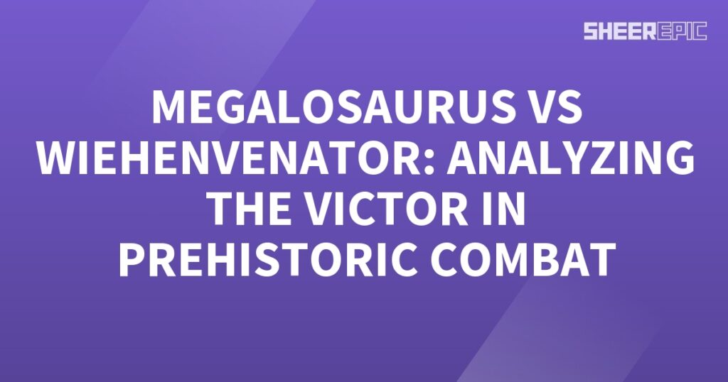 Analyzing the victorious prehistoric combat between Megalosaurus and Wernerator.