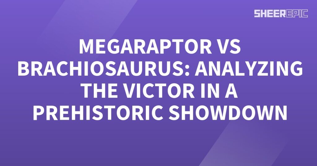 Megaraptor, a prehistoric predator, clashes with Brachiosaurus in an epic showdown. The victor of this ancient battle is analyzed and unraveled.