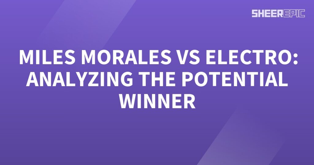 Miles Morales and Electro engage in an intense battle, where their skills and powers are closely evaluated to determine the potential winner.