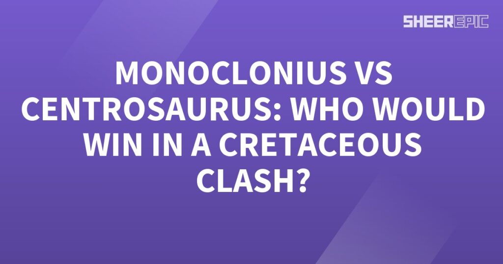 Monoclonius vs Centrosaurus: A Cretaceous clash