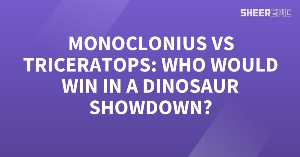 Dinosaur Showdown: Monocolonus vs Triceratops - Who Would Win?