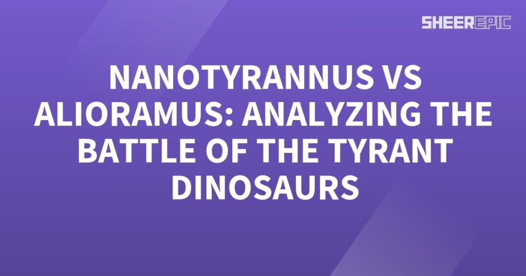 The battle of the Nanotyrannus versus Allotyrannus, two formidable tyrant dinosaurs.