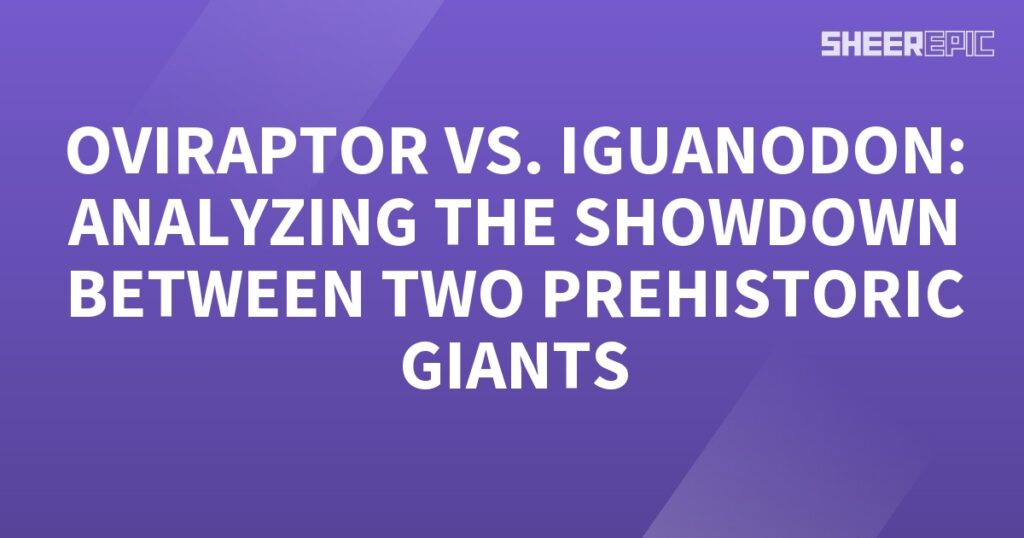 A purple background with white text featuring Prehistoric Giants.