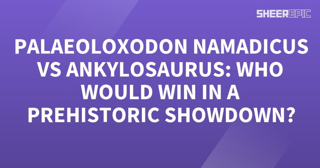 In this ultimate Prehistoric Showdown, it's a battle of the giants as Paleoloxodon Namadicus takes on Ankylosaurus. Who will emerge victorious in this epic clash