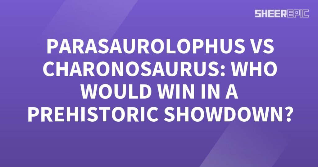 Parasaurolophus vs Charonosaurus, a prehistoric showdown!