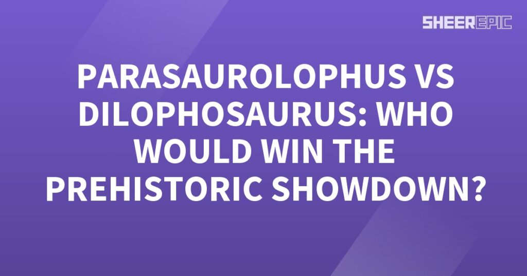 Dilophosaurus vs Parasaurolophus, who would win the prehistoric showdown?