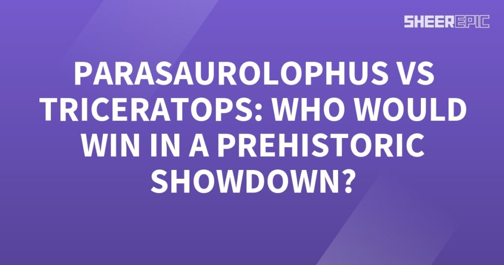 Parasaurolophus and triceratops engage in an epic prehistoric showdown, but who will emerge victorious?