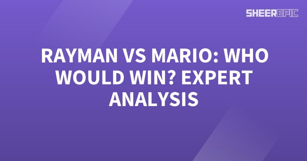 Rayman vs Mario: expert analysis on who would emerge victorious.